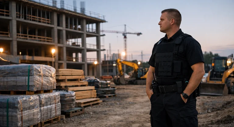 After-hours construction site program with active patrol visibility
