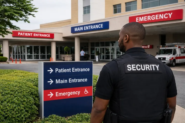 Hospital public access control point