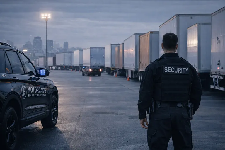 Trailer yard security area